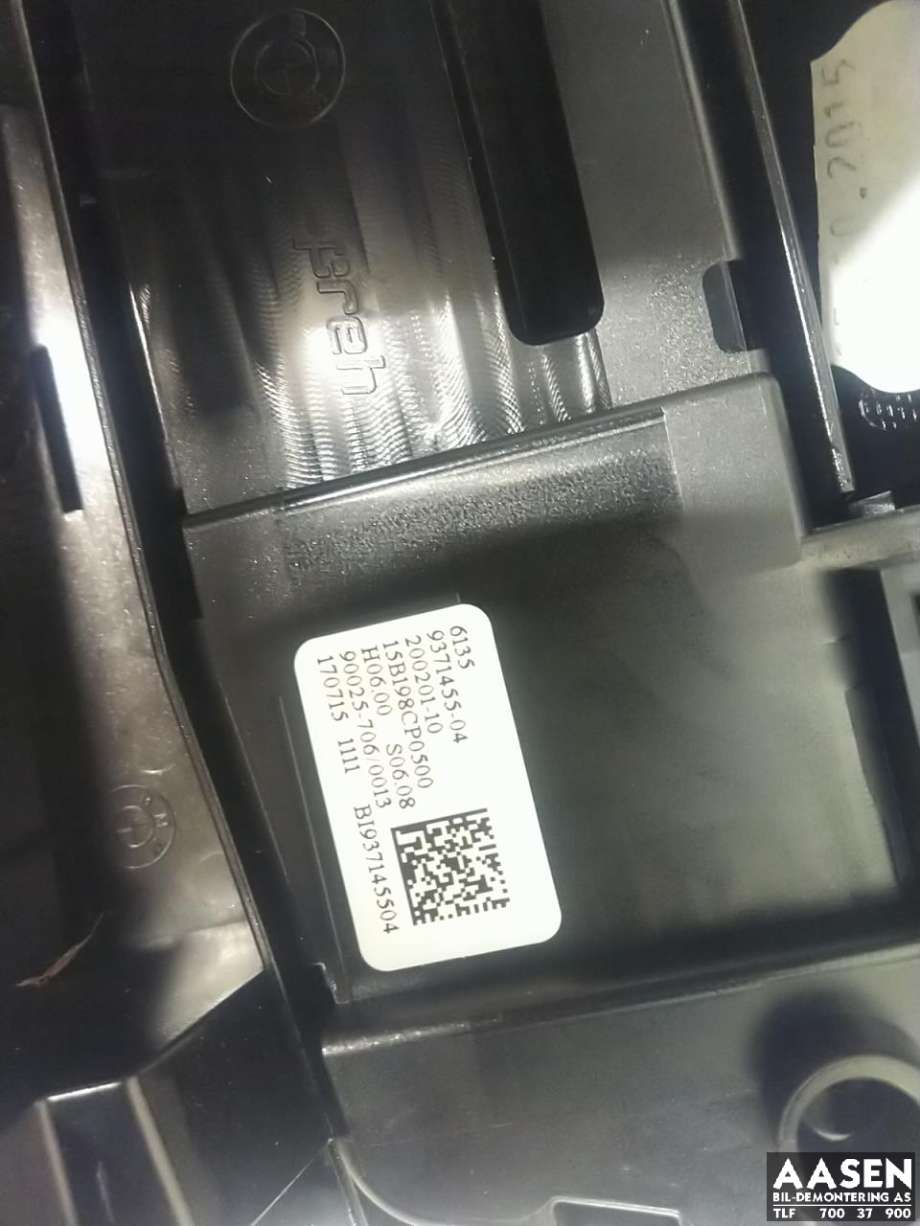 Bilstereo betjeningspanel til BMW 2-Serie, Active/Gran Tourer 2014-->> (F45/F46) (F45/F46) (64 11 9 371 455|)