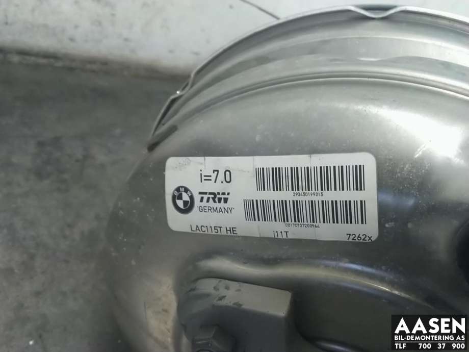 Bremsekraft-forsterker til BMW X3 2007-2010 (Fase 2) (E83) (E83) 