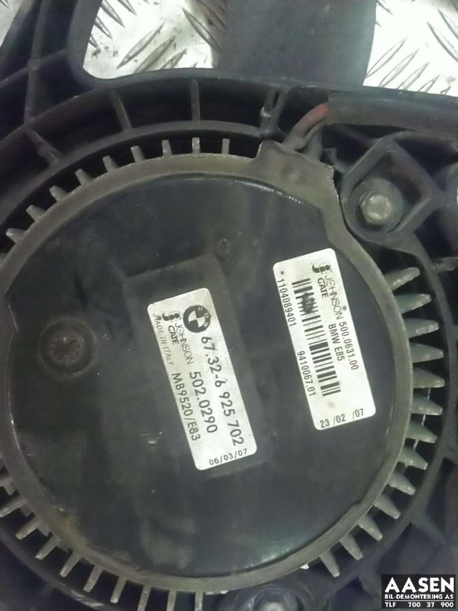Kjølevifte elektrisk til BMW X3 2007-2010 (Fase 2) (E83) (E83) (17 11 3 452 509|67.32-6925702|)