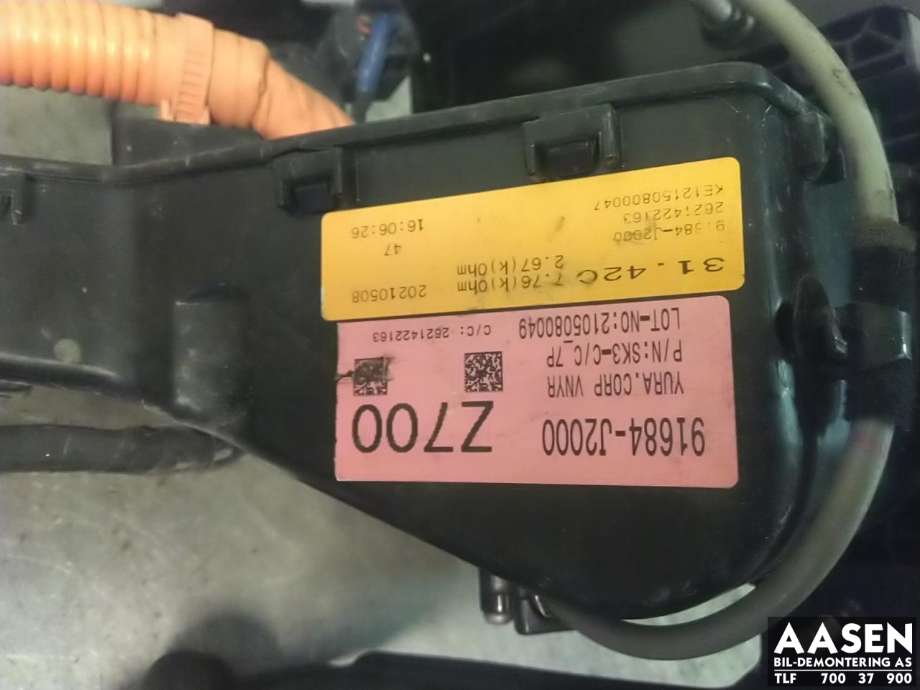Batterilader inntak/luke til Kia e-Soul 2019-->> (Type III)  