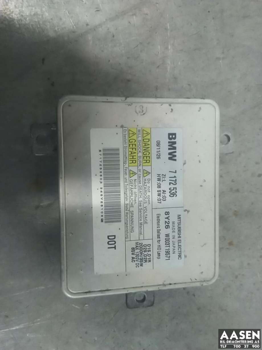 Styreenhet xenon/ballast til BMW 3-Serie, 2005-2011 (E90/E91/E92/E93) (E90/E91/E92/E93) (63 11 7 318 327)