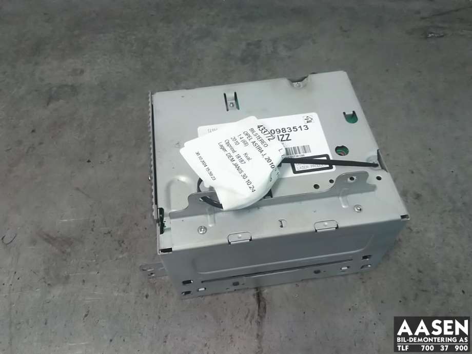 Bilstereo til Opel Astra J, 2010-2015