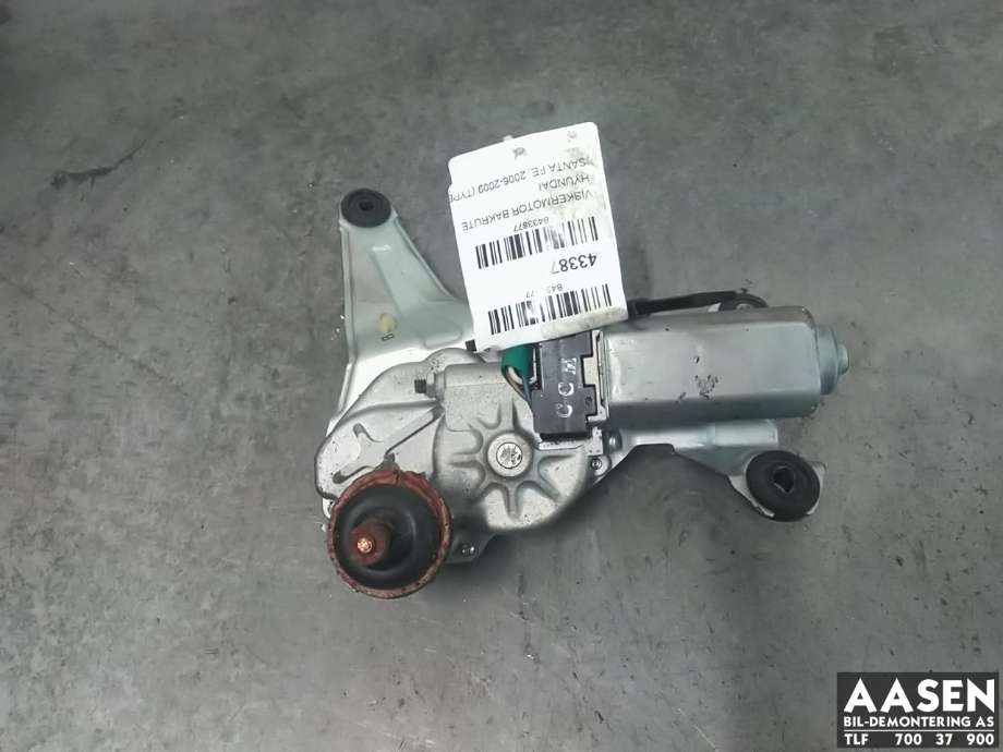 Viskermotor bakrute til Hyundai Santa Fe, 2006-2009 (Type II, Fase 1)  