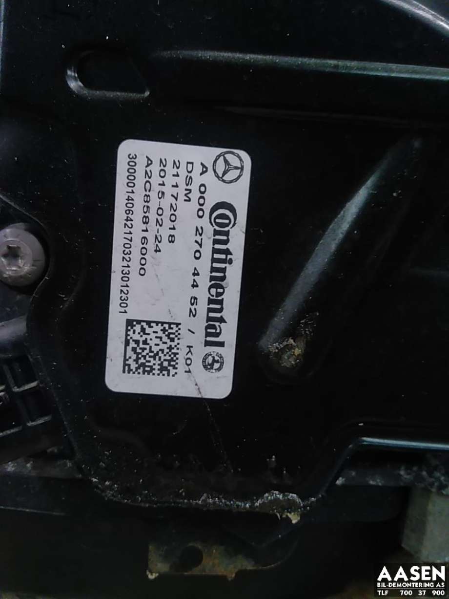 Girkasse automat til Mercedes C-Klasse 2014-2018 (Fase 1) (W205) (W205) (A 205 270 72 01|)