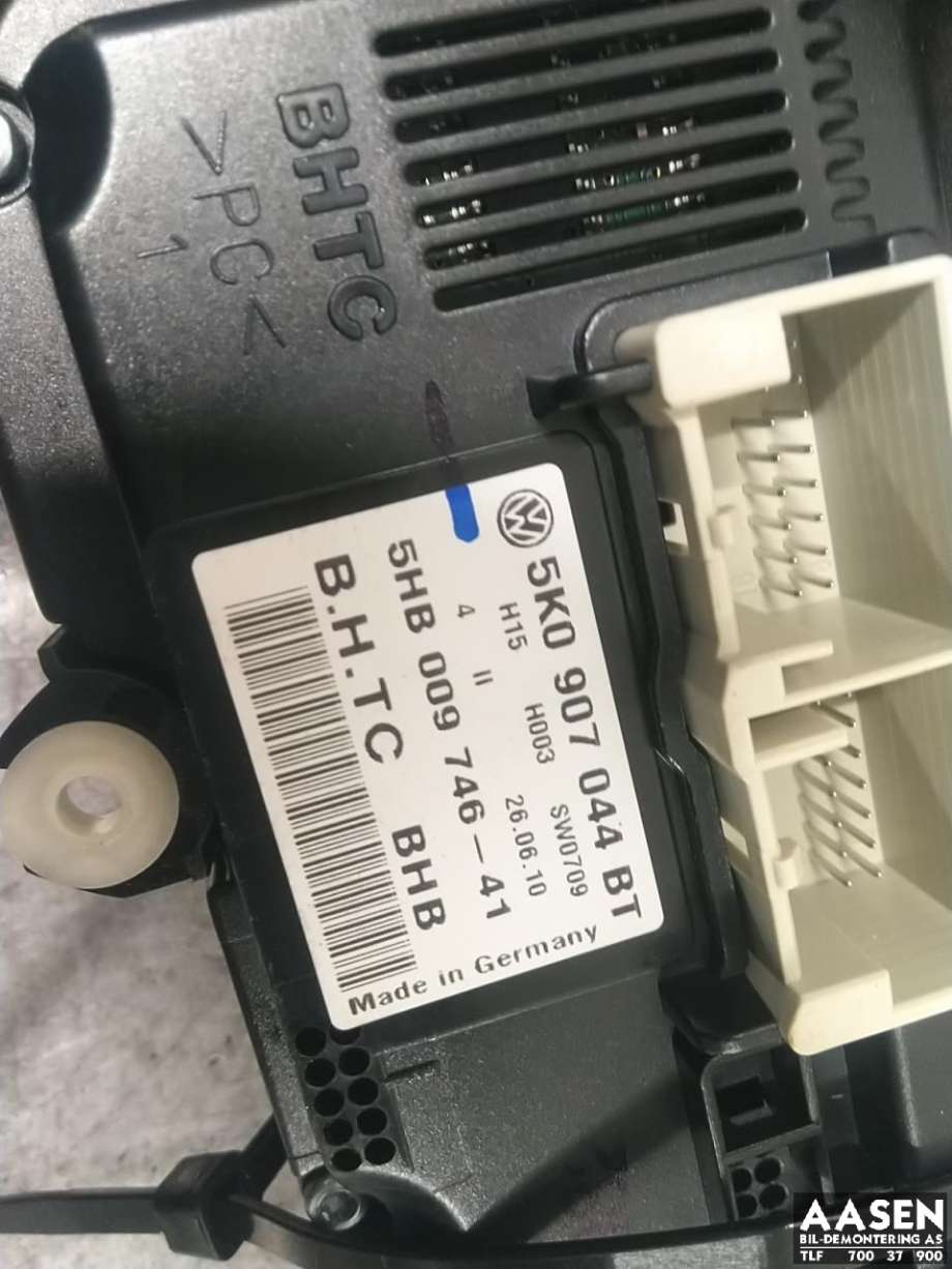 Varmeapparat betjening til VW Golf VI 2008-2012  (5K0 907 044 BT|)