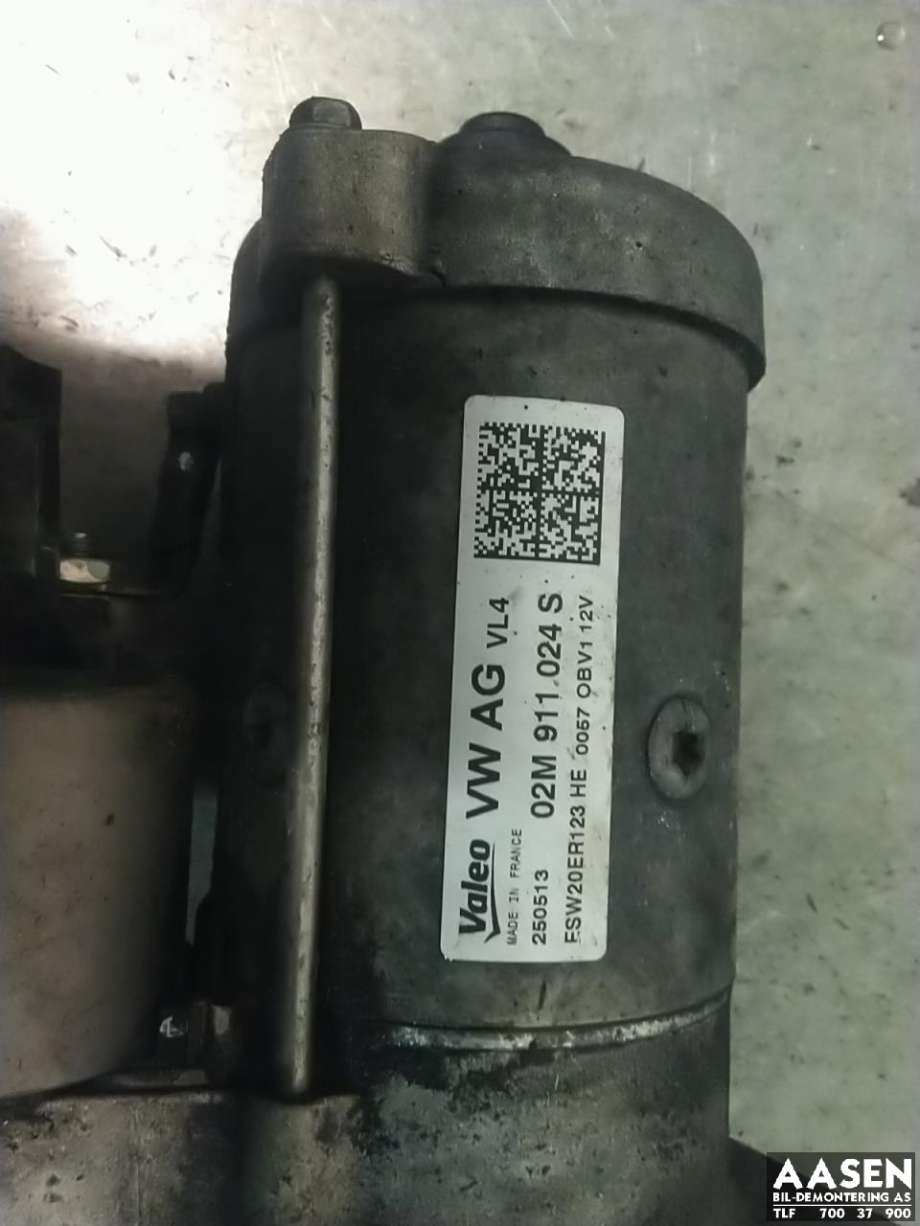 Starter diesel til VW Golf VII 2012-2017 (Fase 1) (02M 911 024 S|02M 911 024 B|02M 911 024 SX)