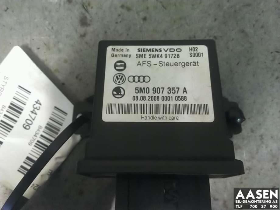 Styreenhet diverse til VW Touran 2007-2010 (Type I, Fase 2)