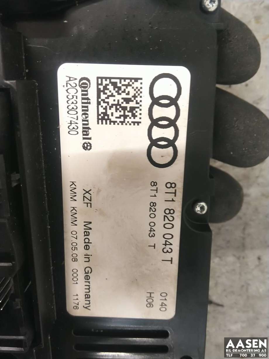 Varmeapparat betjening til Audi A4 2007-2014 (Type IV) (B8) (B8) (8T1820043T|)