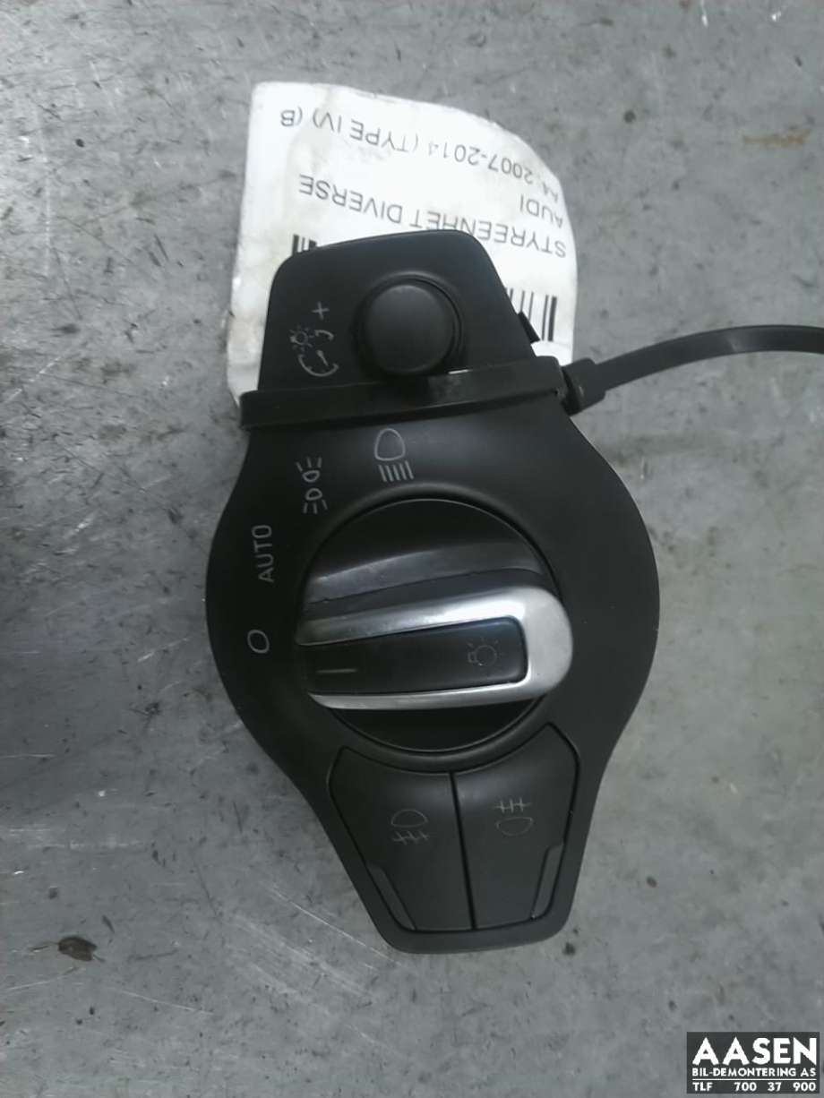 Bryter lys til Audi A4, 2007-2014 (Type IV) (B8) (B8) 
