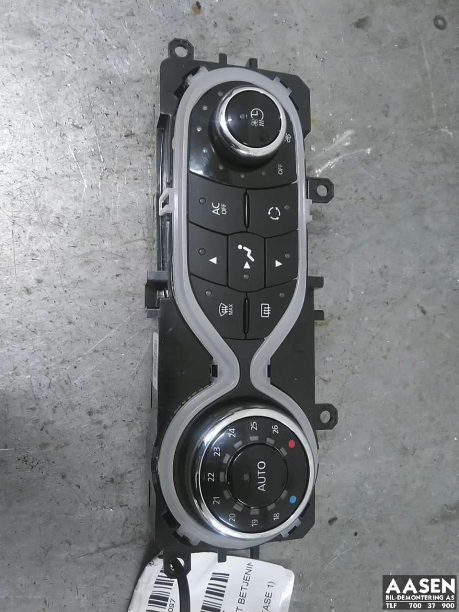 Varmeapparat betjening til Renault Zoe 2013-2019 (Fase 1)