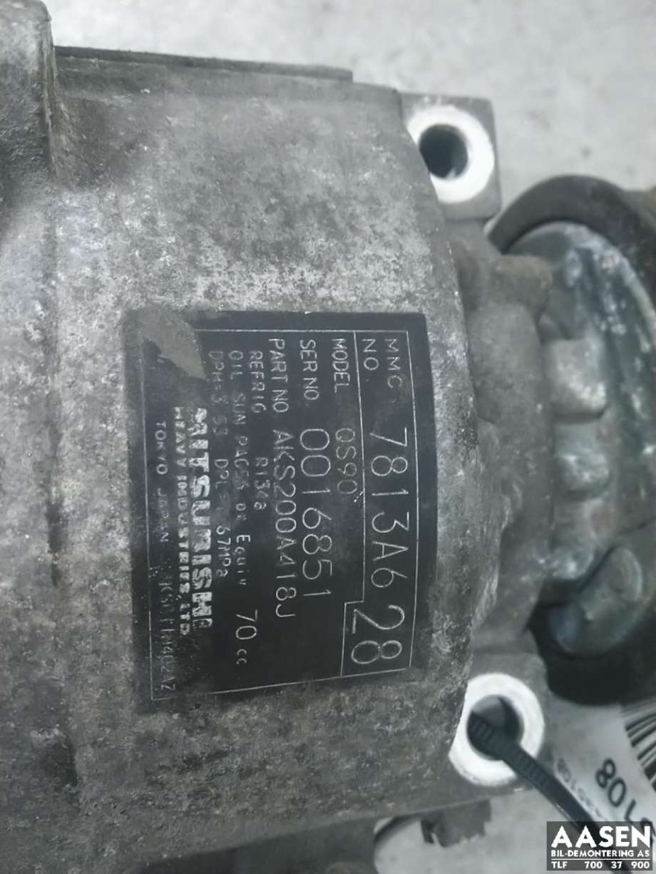 Aircondition kompressor til Mitsubishi Outlander 2012-2015 (Type III, Fase 1) (7813A628|)