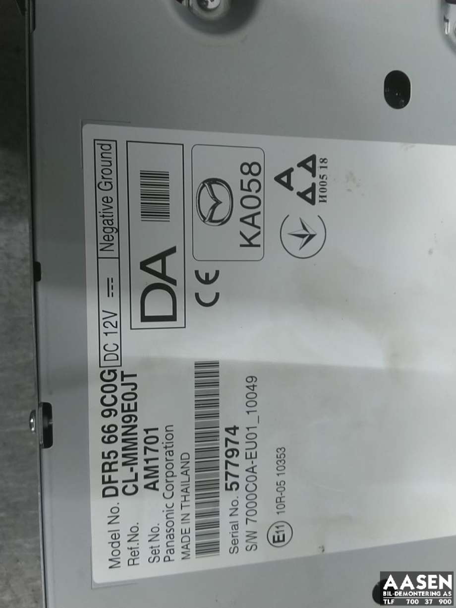 Bilstereo til Mazda CX-30 2020-->>  (DFR5-66-9C0G|)