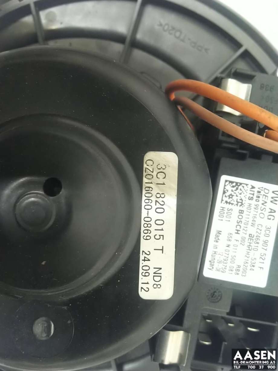 Varmeapparat motor til VW Passat 2011-2015 (B7) (B7) (1K1 820 015 Q|)