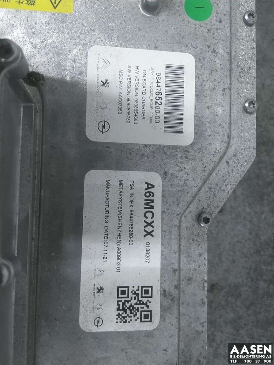 Inverter elbil til Opel Mokka E 2020-->> (Type II)  