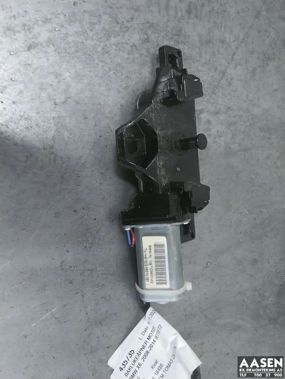 Baklukeåpner motor til BMW X6, 2008-2014 (E71/E72) (E71/E72) 