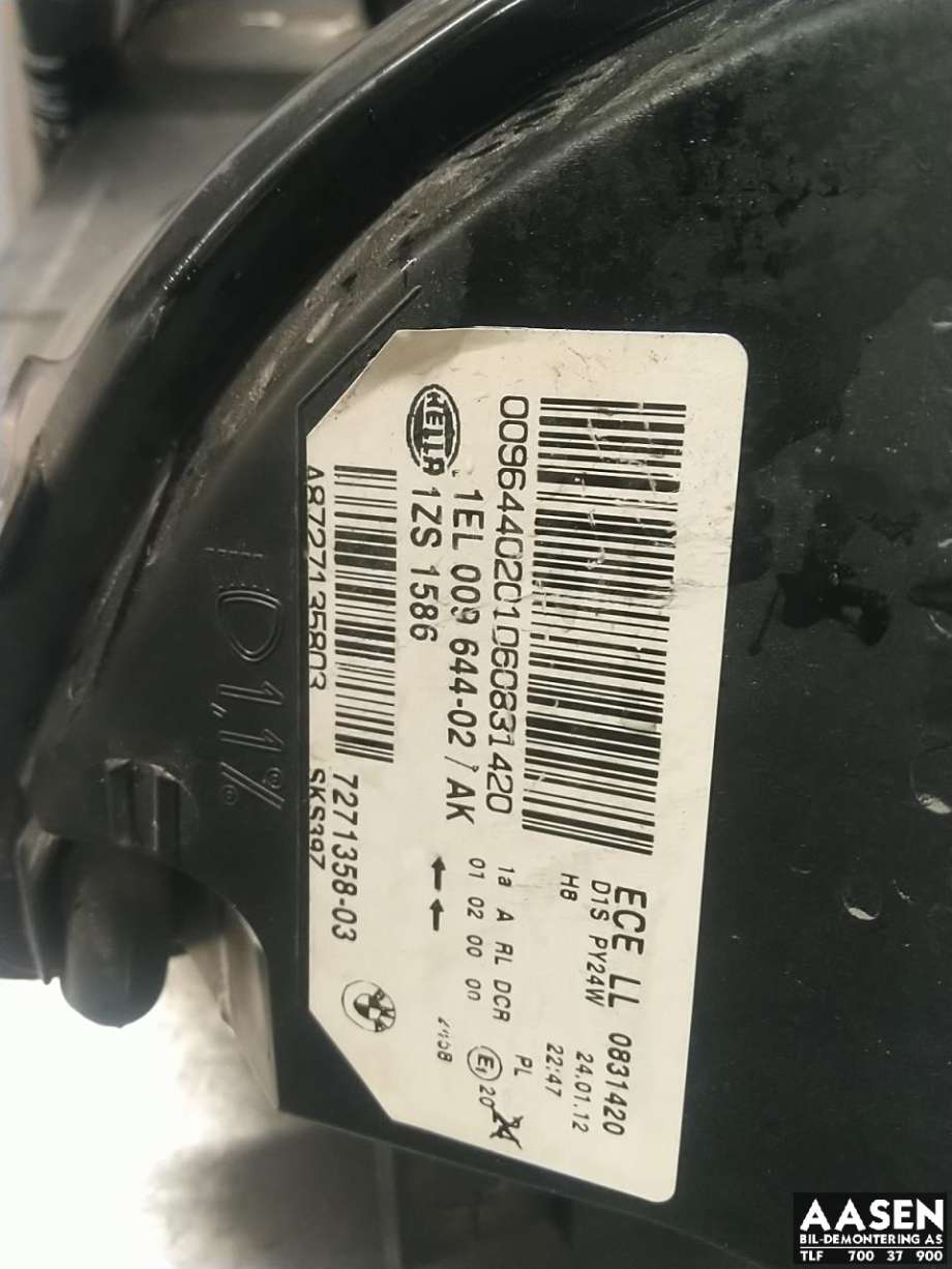 Frontlykt høyre xenon til BMW X6 2008-2014 (E71/E72) (E71/E72) (63 11 7 287 010|)
