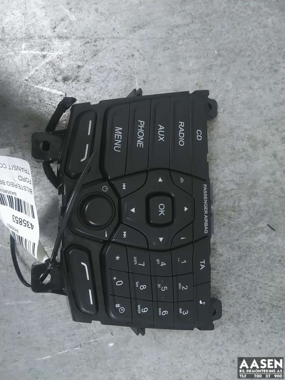 Bilstereo betjeningspanel til Ford Transit Connect, 2018-->> Type II, Fase 2  (2190668)