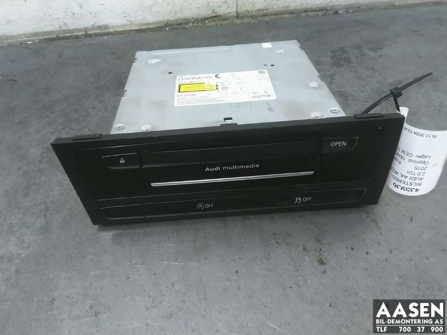 Bilstereo til Audi A4, Allroad, 2009-2016 (Type I) (B8) (B8) (8R1035666H)