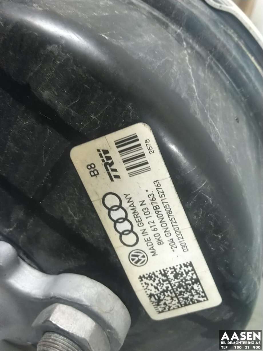 Bremsekraft-forsterker til Audi A4, Allroad 2009-2016 (Type I) (B8) (B8) (8K0 612 107 D|)