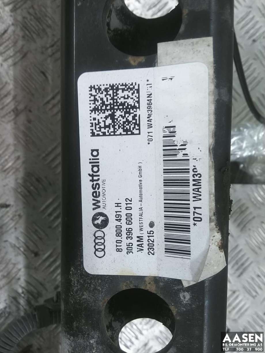 Hengerfeste til Audi A4, Allroad 2009-2016 (Type I) (B8) (B8) (8T0 800 491 H|)