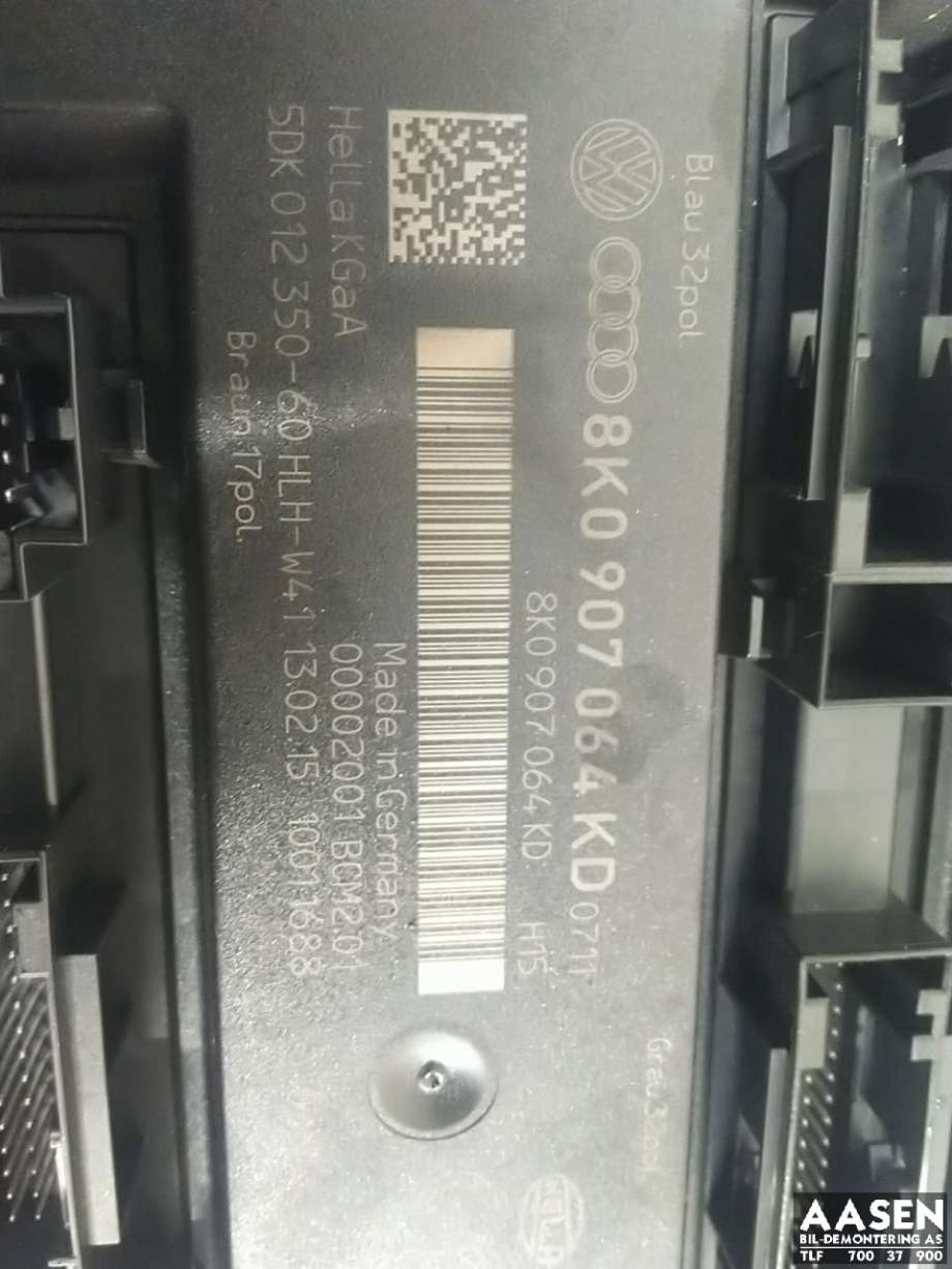 Styreenhet comfort (BCM) til Audi A4, Allroad 2009-2016 (Type I) (B8) (B8) (8K0 907 064 KD|)