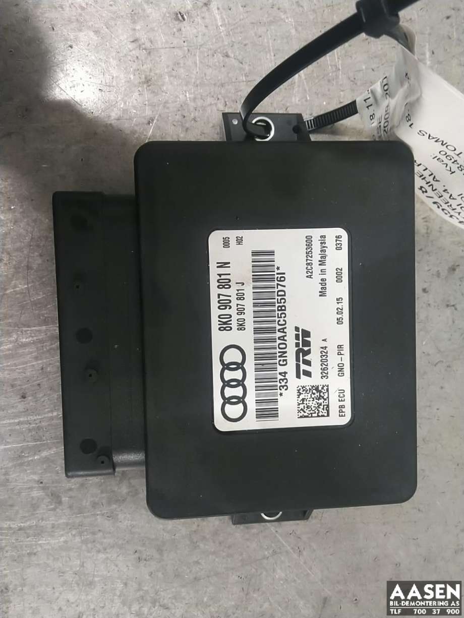 Styreenhet elektrisk parkbrems (EPB - Electric Parking Brake) til Audi A4, Allroad, 2009-2016 (Type I) (B8) (B8) (8K0 907 801 N)