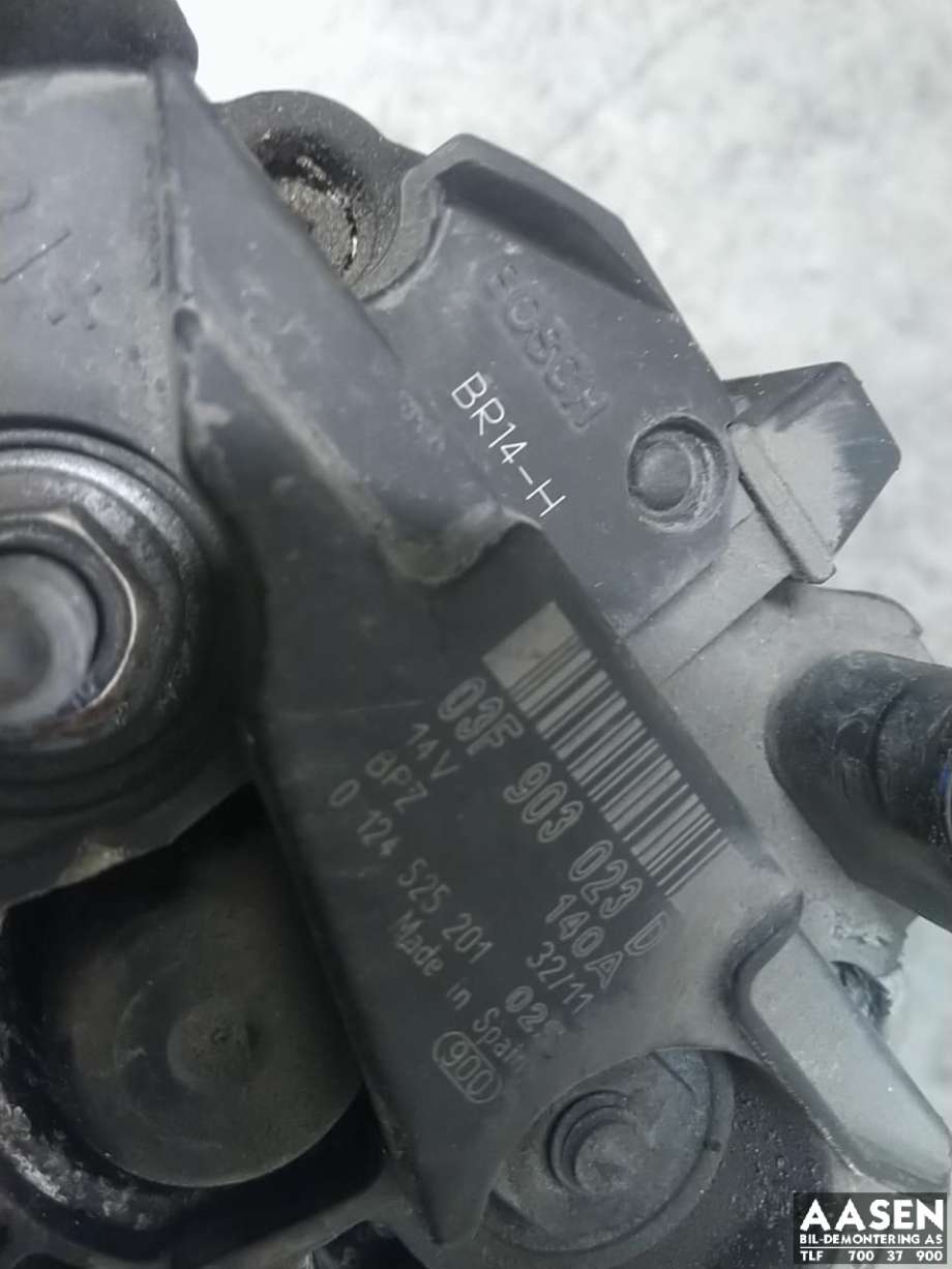 Dynamo til VW Golf VI 2008-2012  (03F 903 023 D|03F 903 023 J|03F 903 023 DX)