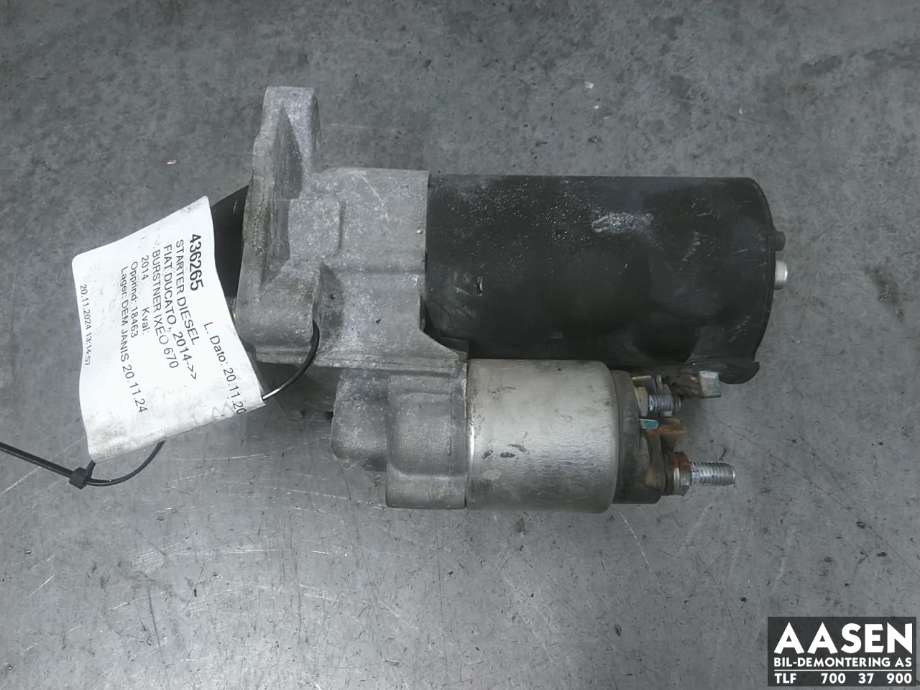 Starter diesel til Fiat Ducato, 2007-2013  