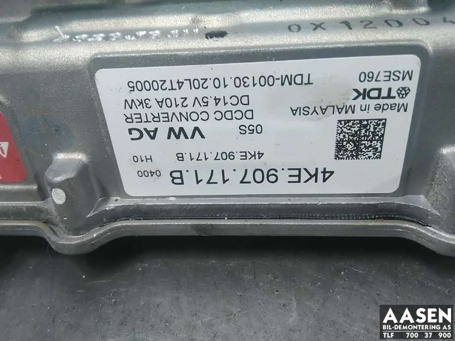 DCDC converter elbil til Audi e-tron 2018-->>  (4KE 907 171 B|)