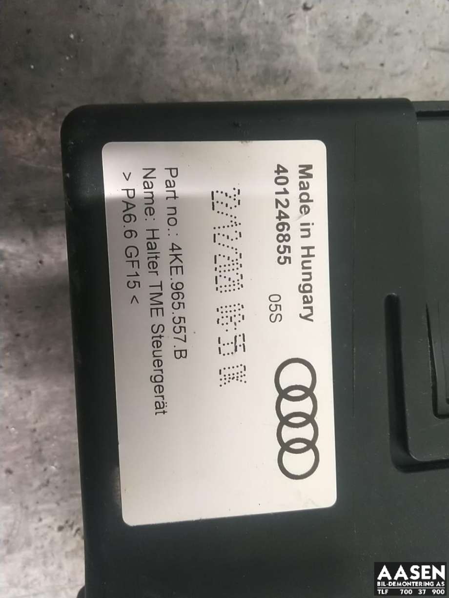 Styreenhet diverse til Audi e-tron 2018-->>  (4KE 965 429 C|4KE 965 557 B = HOLDER|)