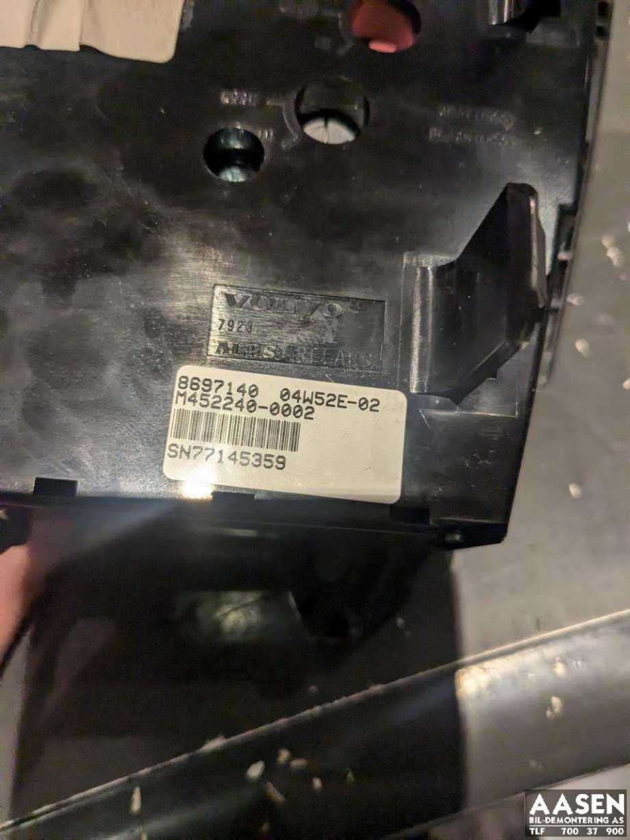 Varmeapparat betjening til Volvo XC70 2005-2007 (Type I, Fase 2)  (8697140|30746022|1172464C)