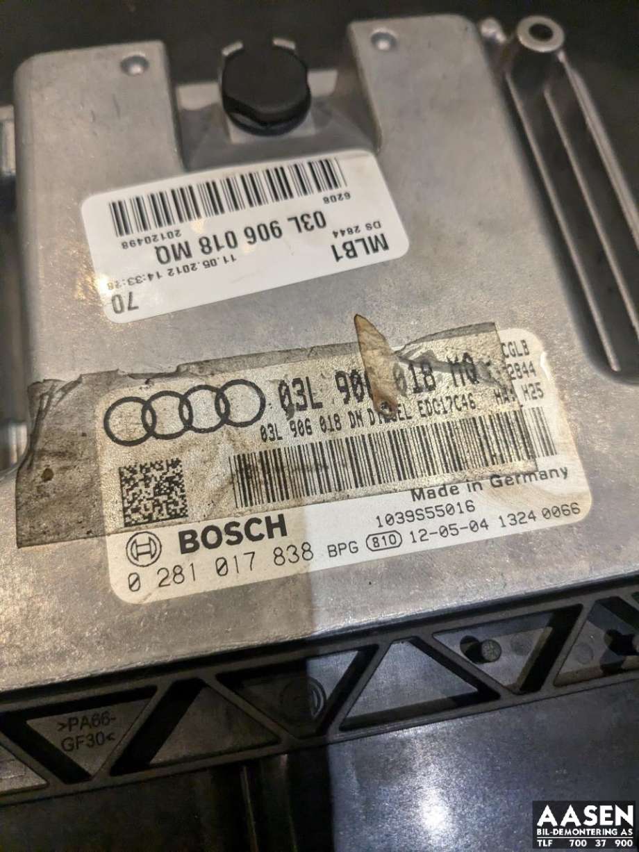 Styreenhet motor til Audi Q5 2008-2012 (Type I, Fase 1)  (03L 906 018 MQ|)