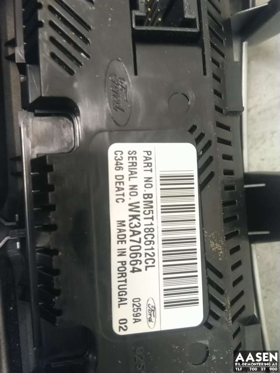 Varmeapparat betjening til Ford Focus 2011-2014 (Type III, Fase 1)  (1866942|)