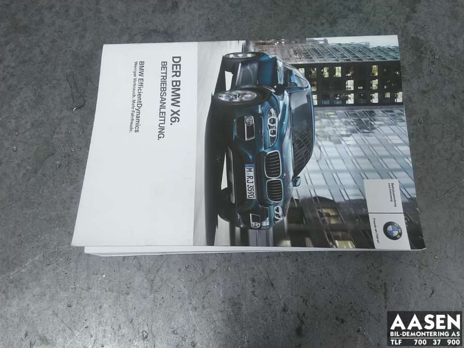Instruksjonsbok til BMW X6, 2008-2014 (E71/E72) (E71/E72) (N/F)