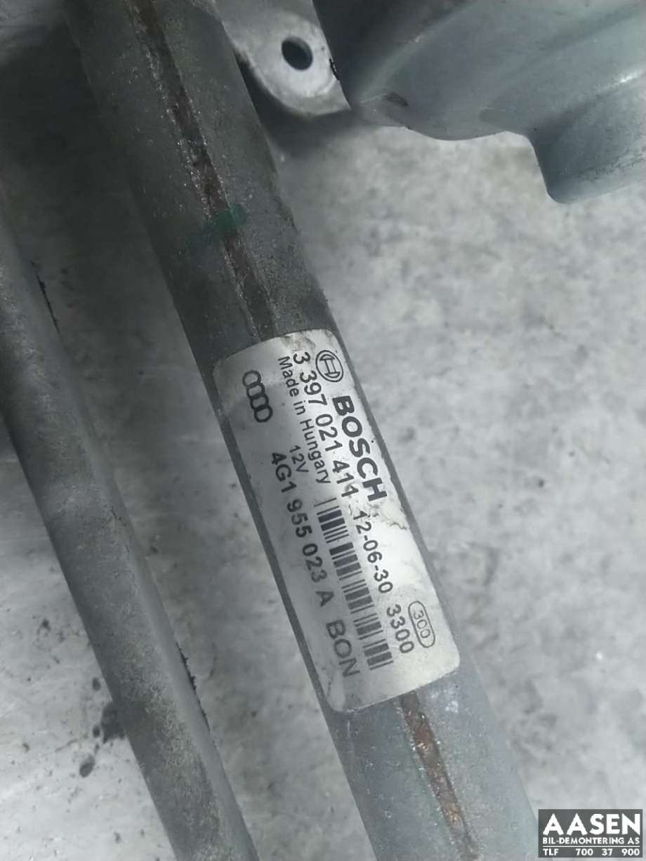 Viskermotor frontrute komplett m/overføring til Audi A6 2011-2014 (Type IV, Fase 1) (C7) (C7) (4G1 955 023 A|4G1 955 023 C|)
