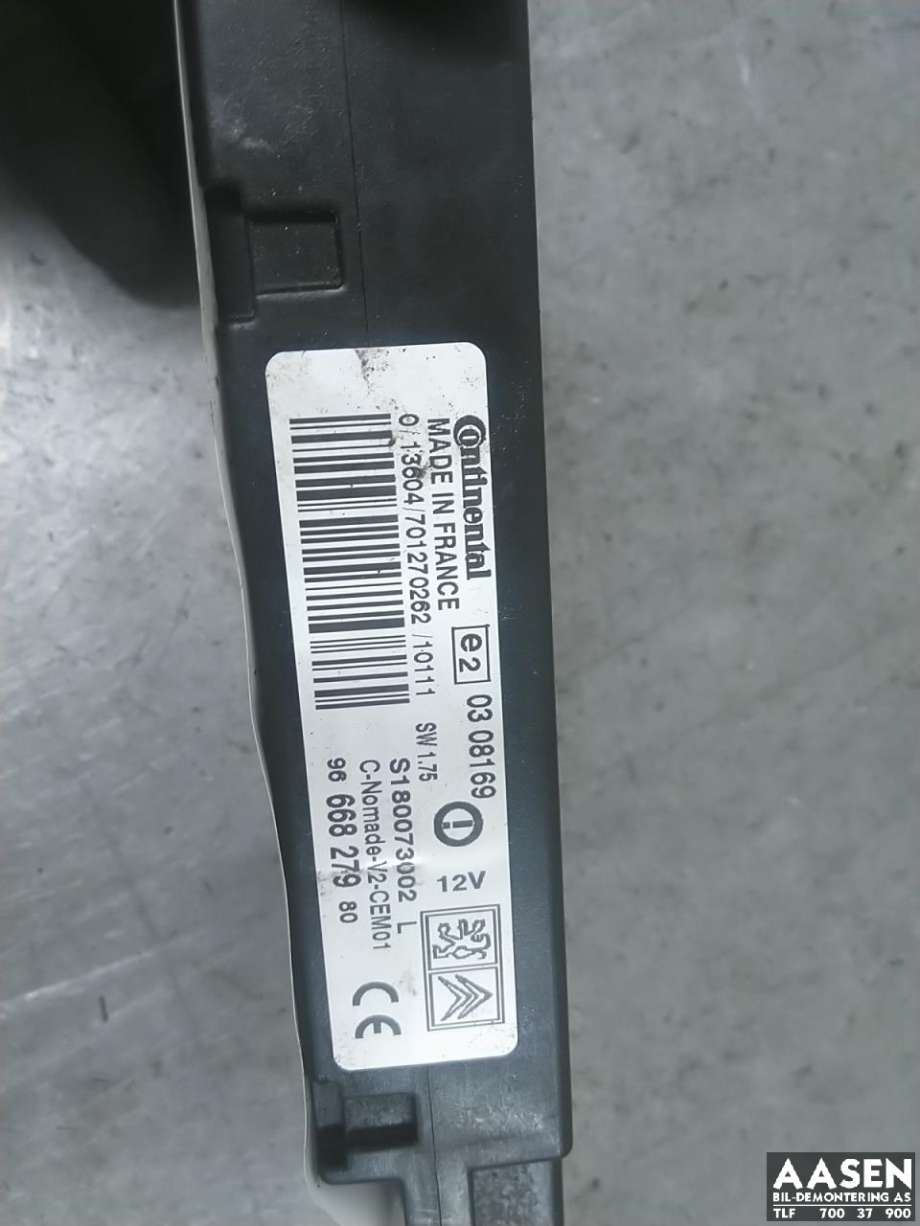 Styreenhet bluetooth til Citroën DS3 2010-2019  (CONTINENTAL|96 668 279 80|)