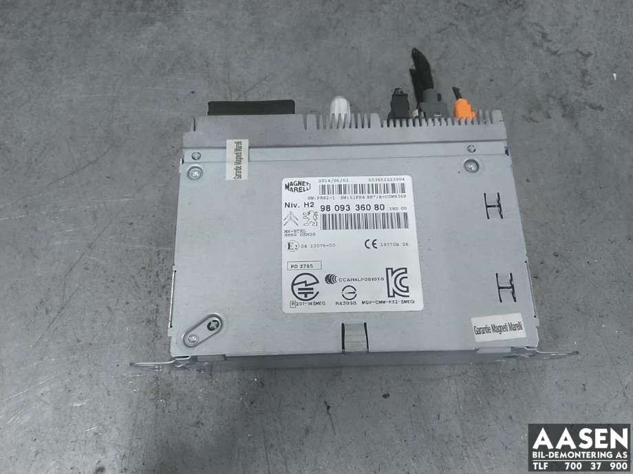Bilstereo til Peugeot 308, 2013-2021 (Type II)