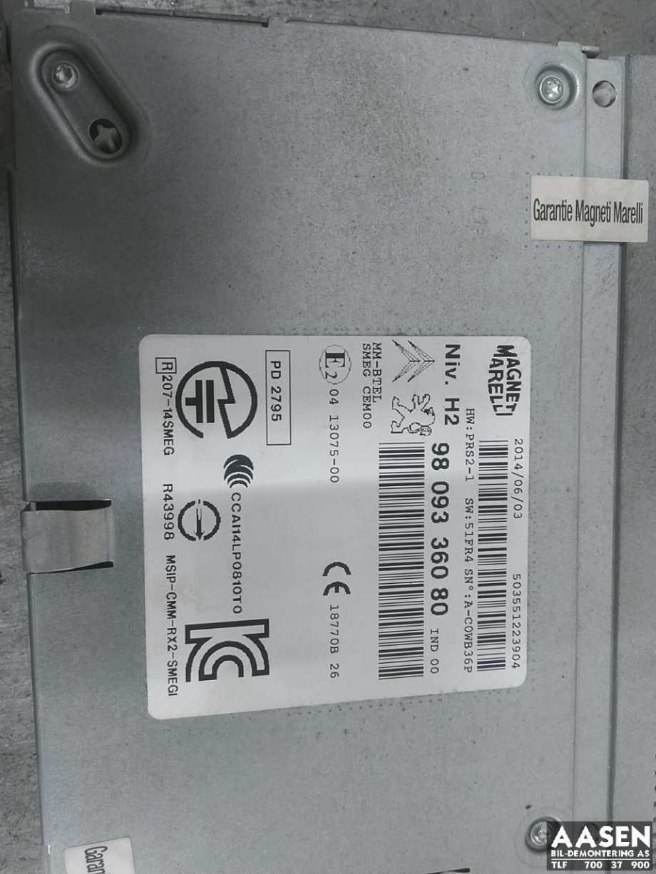 Bilstereo til Peugeot 308 2013-2021 (Type II)  