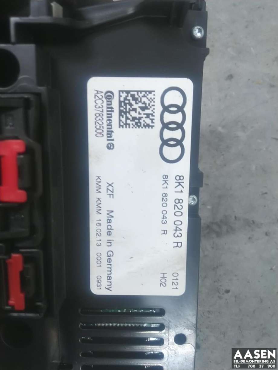 Varmeapparat betjening til Audi A4 2007-2014 (Type IV) (B8) (B8) (8K1 820 043 AG|)