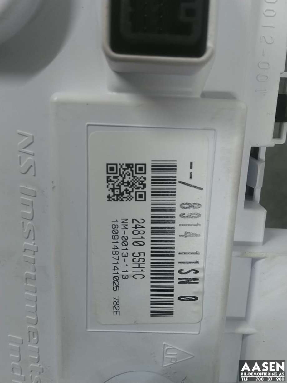 Instrumentpanel til Nissan Leaf 2018-->> (Type II)  (24810 5SH1C|)