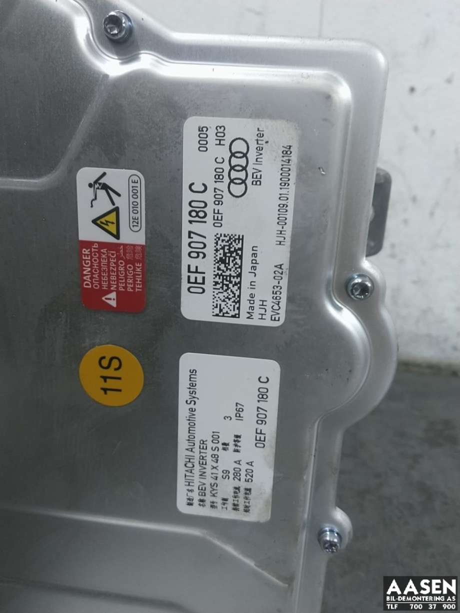 Inverter elbil til Audi e-tron 2018-->>  (0EF 907 180 C|0EF 907 180 K|)