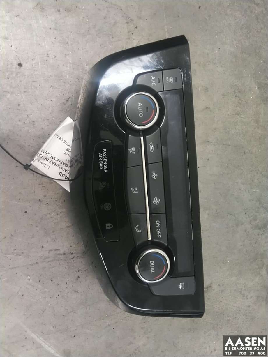 Varmeapparat betjening til Nissan Qashqai, 2014-2021 (Type II)  