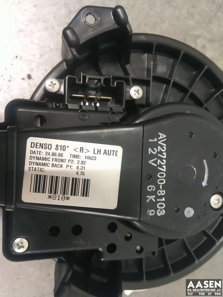 Varmeapparat motor til Toyota Auris 2007-2010 (Type I, Fase 1)  