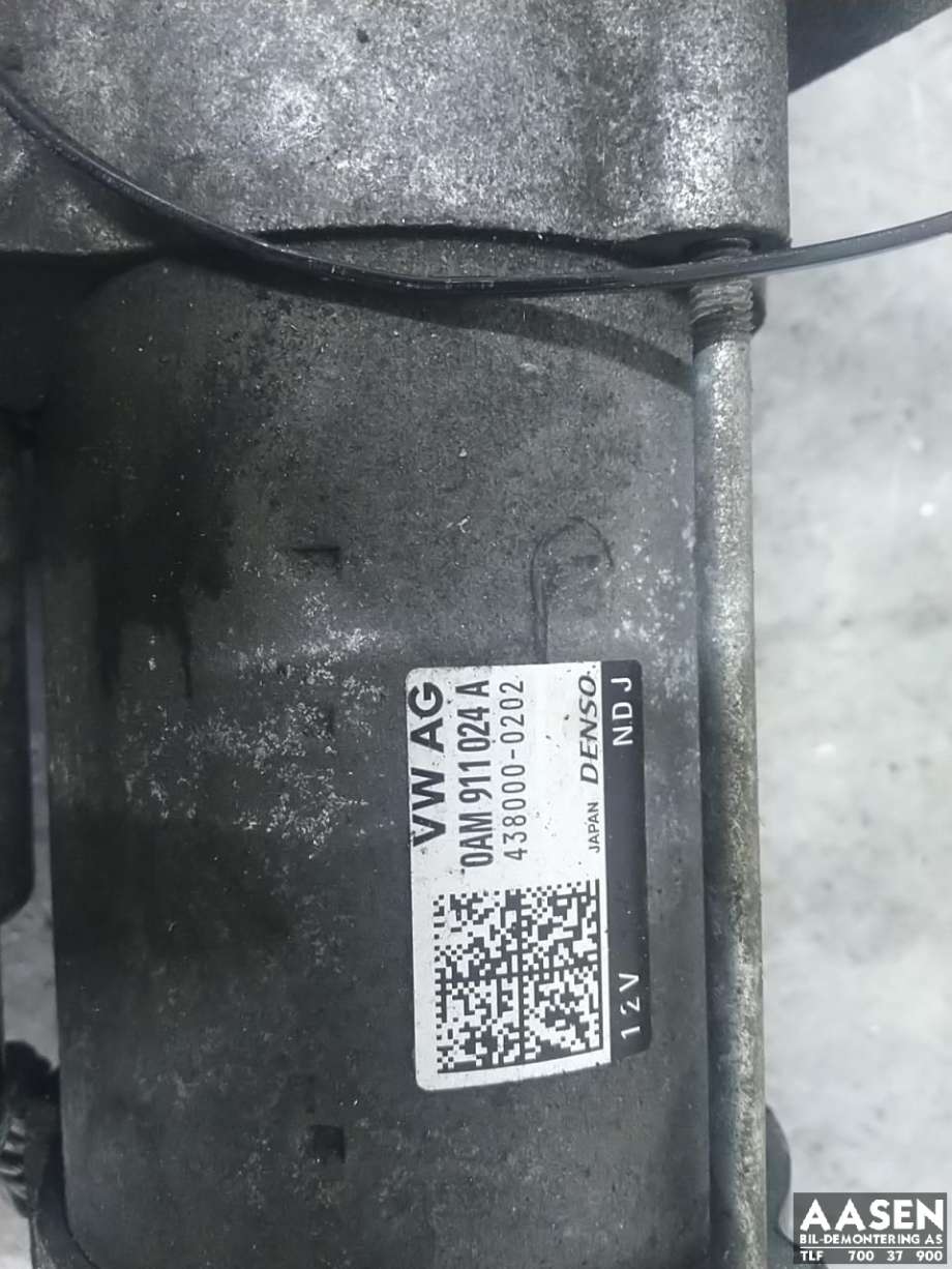Starter til Škoda Octavia 2017-2020 (Type III, Fase 2)  (0AM 911 024 A|0AM 911 024 AX|0AM 911 023 N)