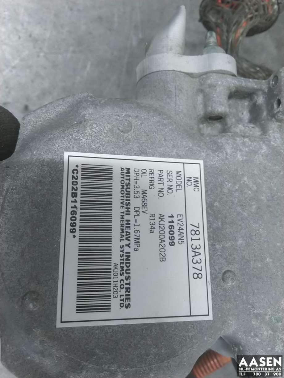 Aircondition kompressor hybrid til Mitsubishi Outlander 2012-2015 (Type III, Fase 1)  (7813A483|)