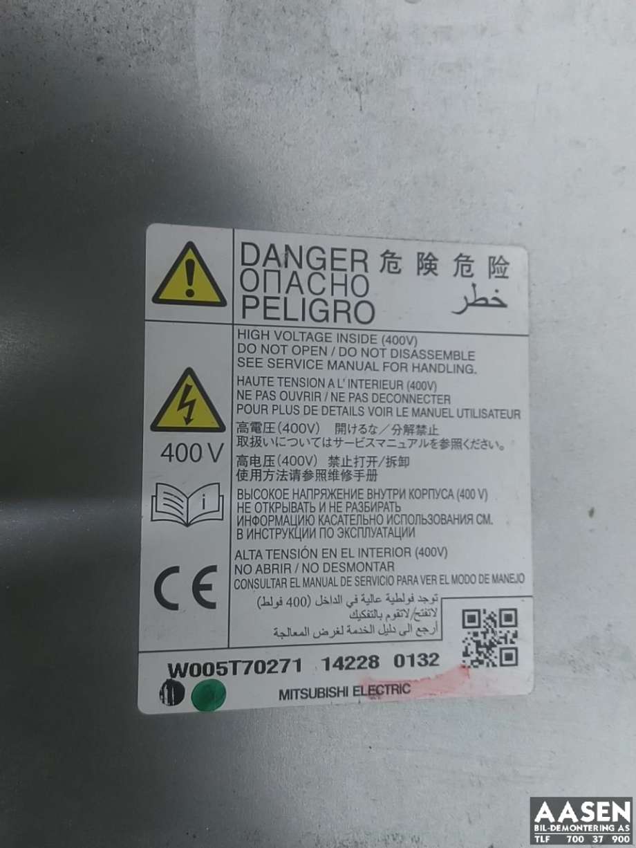 Batterilader (OBC - On Board Charger) til Mitsubishi Outlander 2012-2015 (Type III, Fase 1)  (9481A013|)