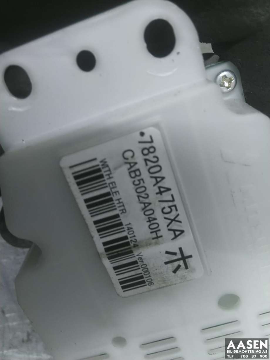 Varmeapparat betjening til Mitsubishi Outlander 2012-2015 (Type III, Fase 1) (7820A475XA|)