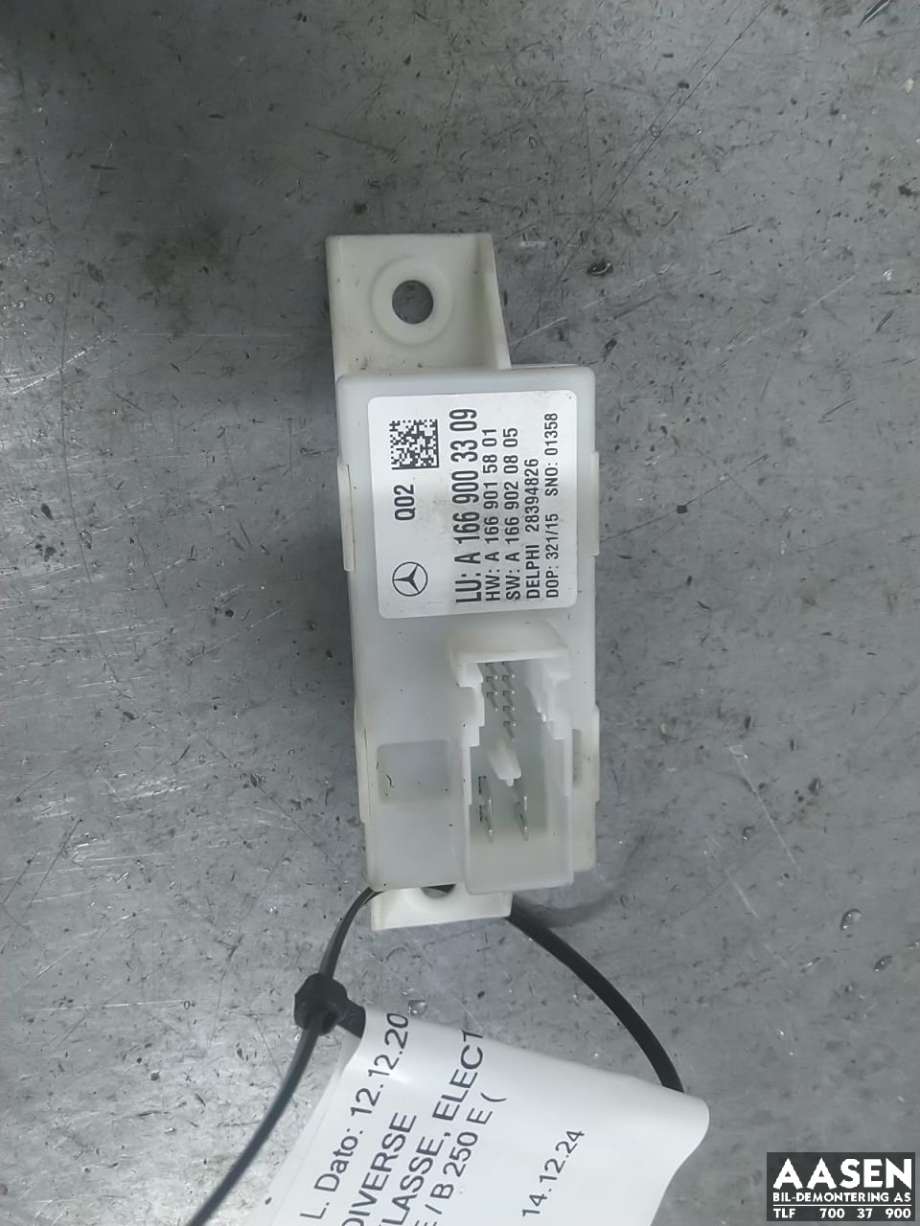 Styreenhet diverse til Mercedes B-Klasse, electric drive 2014-2018 (W242) (W242)