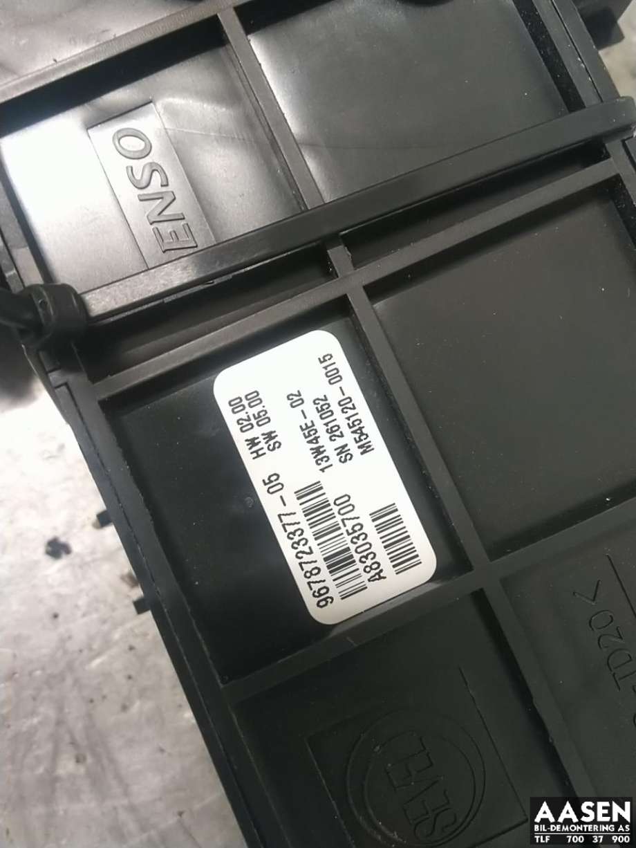Varmeapparat betjening til Peugeot Partner 2008-2015 (Type II, Fase 1) (96 787 233 XT|9678723377-05|)