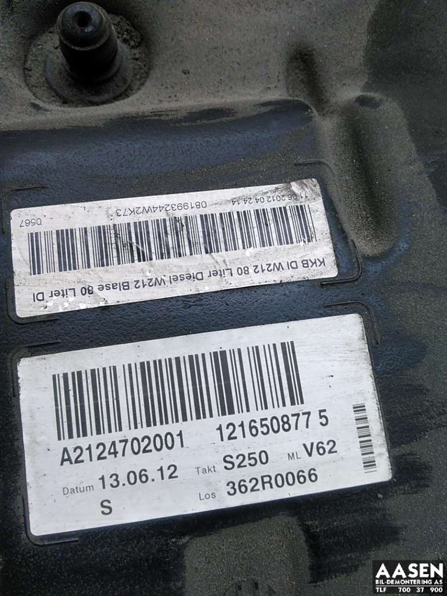 Dieseltank til Mercedes E-Klasse 2009-2013 (Fase 1) (W212) (W212) 